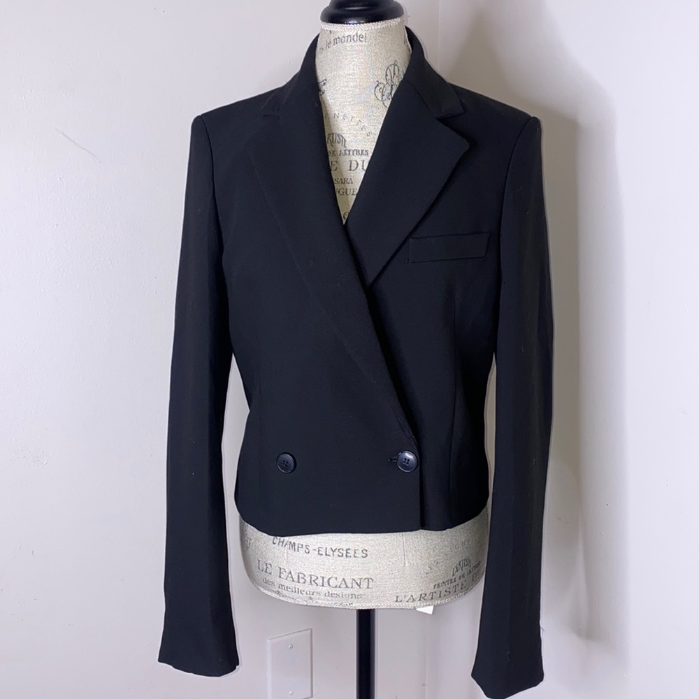 ZARA DOUBLE BREAST SHORT BLAZER SMALL